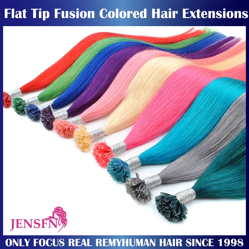 Top Trends: Color Straight Fusion Nail U Tip Human Hair Extensions Keratin 0.5g / Strand 22&quot; Inch For Salon For Women A Variety Of Color Shoppable Styles