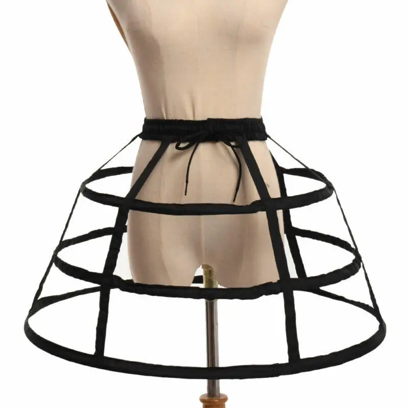 Top Trends: Women 3 Hoops Crinoline Cage Bustle Casual Petticoat Adjustable Pannier Shoppable Styles