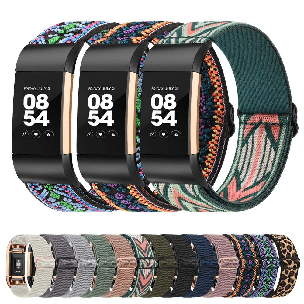 Top Trends: New Elastic Nylon Strap For Fitbit Charge 2 Band Bracelet Adjustable Wristband For Fitbit Charge 2 Strap Sport Watchband Shoppable Styles