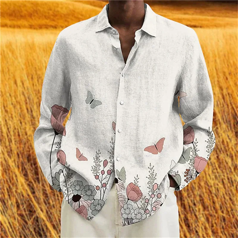 Top Trends: Fashion 2023 Summer Men's Long Sleeve Shirt Plaid Printing Single-breasted Shirt Long Sleeve Shirt Clothing Design S-6XL Shoppable Styles - Image 3