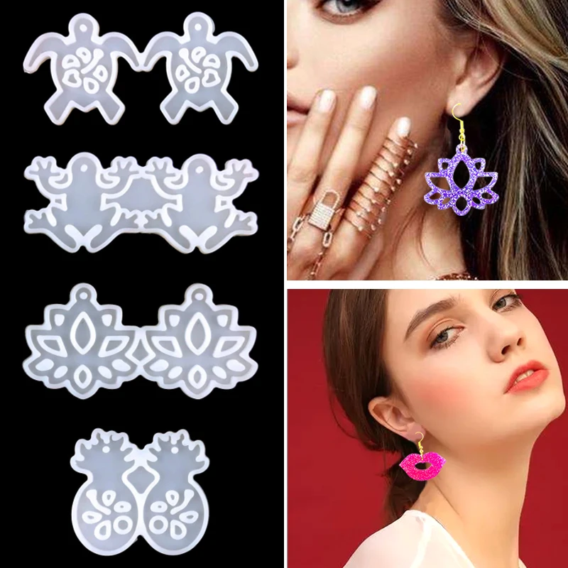 Top Trends: DIY Crystal Earrings Epoxy Resin Mold Lips Pineapple Jewelry Keychain Pendant Silicone Mold Jewelry Molds For Resin Casting Shoppable Styles