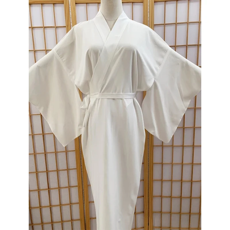 Top Trends: Women Japanese Traditional Kimono Juban White Yukata Kimono Bottom Lining With Belt Haori Intimate Kimono Inner Wear Accessories Shoppable Styles - Image 6