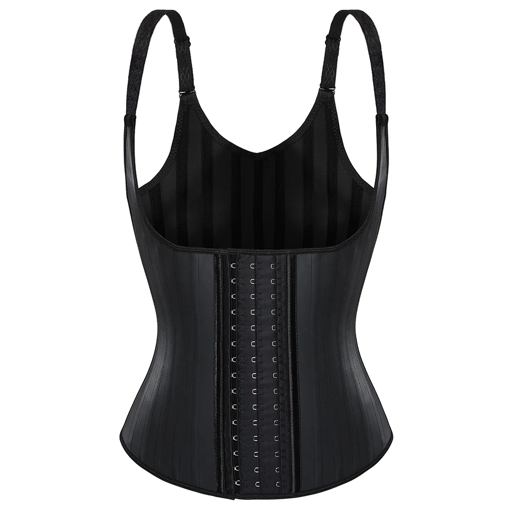 Top Trends: Latex Body Slimming Shapewear Vest Waist Trainer Sweat Sport Shaper Belly Sheath Modeling Straps Steel Boned Posture Shaper Belt Shoppable Styles