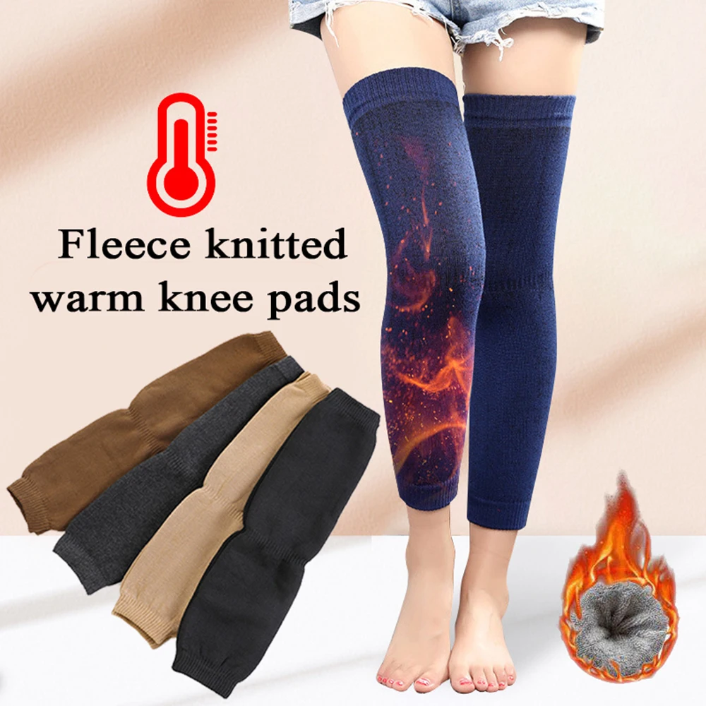 Top Trends: Long Tube Leg Sleeves Leg Warmer Knee Pads Leggings Cover Solid Color Over Knee Warmer Knee Joint Protector Winter Accessories Shoppable Styles