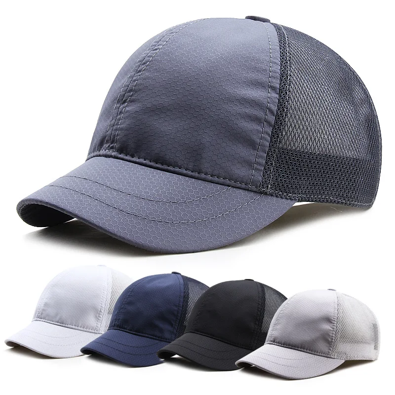 Top Trends: Hat Men&#039;s Summer Quick Drying Baseball Cap Mesh Breathable Sun Visor Outdoor Short Brim Cap Sun Visor Shoppable Styles