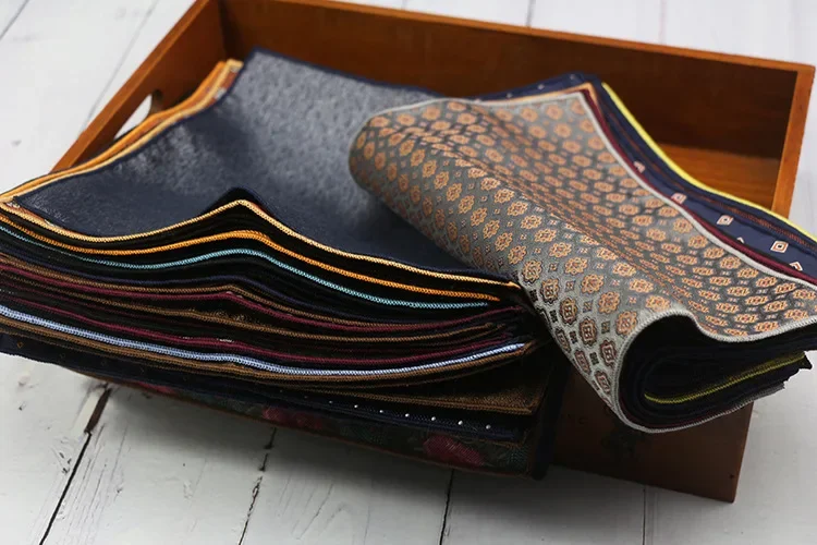 Top Trends: New Fashion Pocket Square Green Navy Colorful Handkerchief 23*23cm Floral Striped Paisley Hanky Suit Men's Business Wedding Shoppable Styles - Image 4