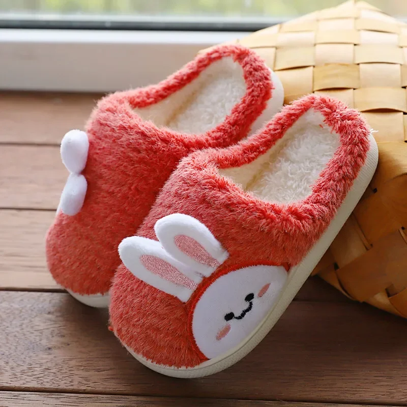 Top Trends: Cute Cartoon Rabbit Children Boys Girls Slippers Home For Children Indoor Floor Warm Children's Kids Shoes Warm Home Slippers Shoppable Styles