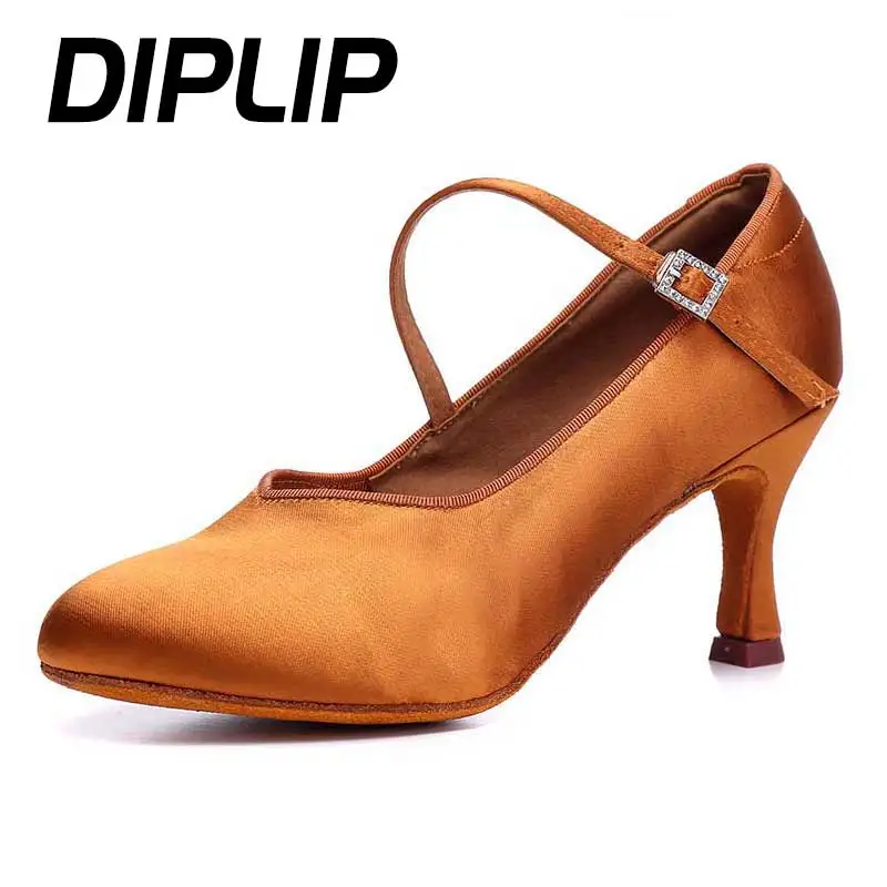 Top Trends: DIPLIP New Women Ballroom Dancing Latin Dance Shoes Party Dancing Standard Social Dancing Waltz Tango Wedding Dance 5.5 / 7.5cm Shoppable Styles