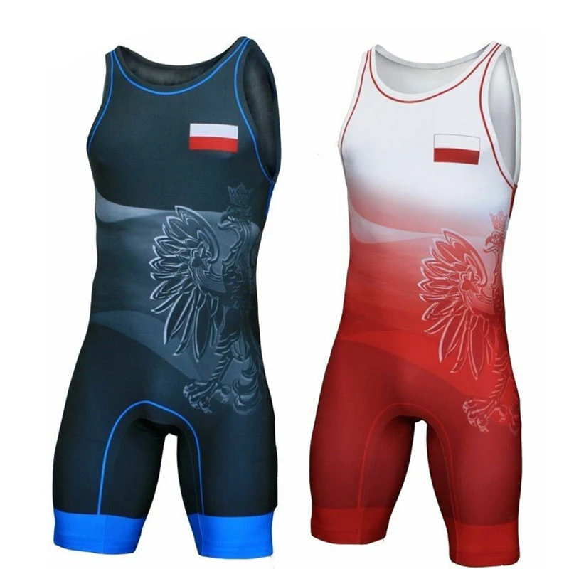 Top Trends: Poland Flag Wrestling Singlet Bodysuit Leotard Outfit Underwear GYM Sleeveless Triathlon PowerLifting Clothing Swimming Running Shoppable Styles