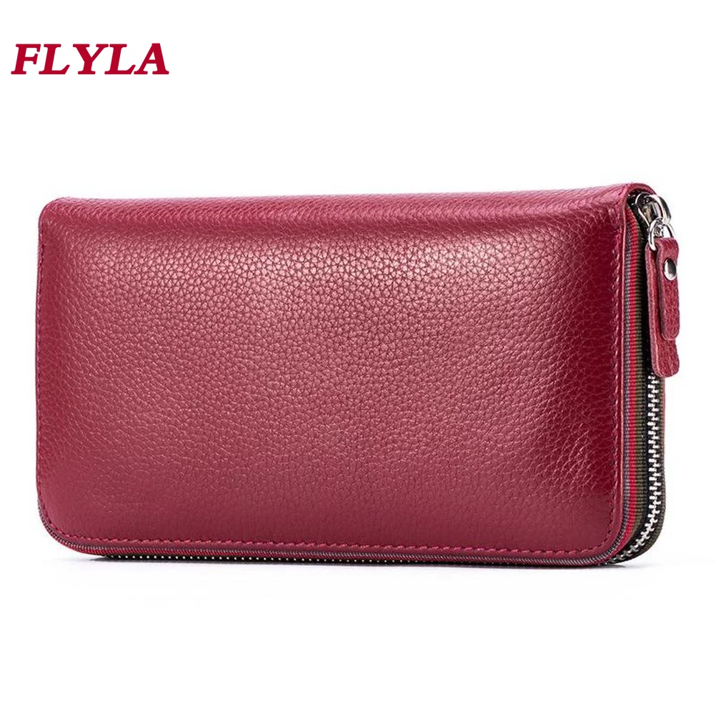 Top Trends: Genuine Leather Wallet Women 2023 NEW RFID Protection Women Wallet With Credit Card Holder Ladies Luxury Wallet Bag Shoppable Styles