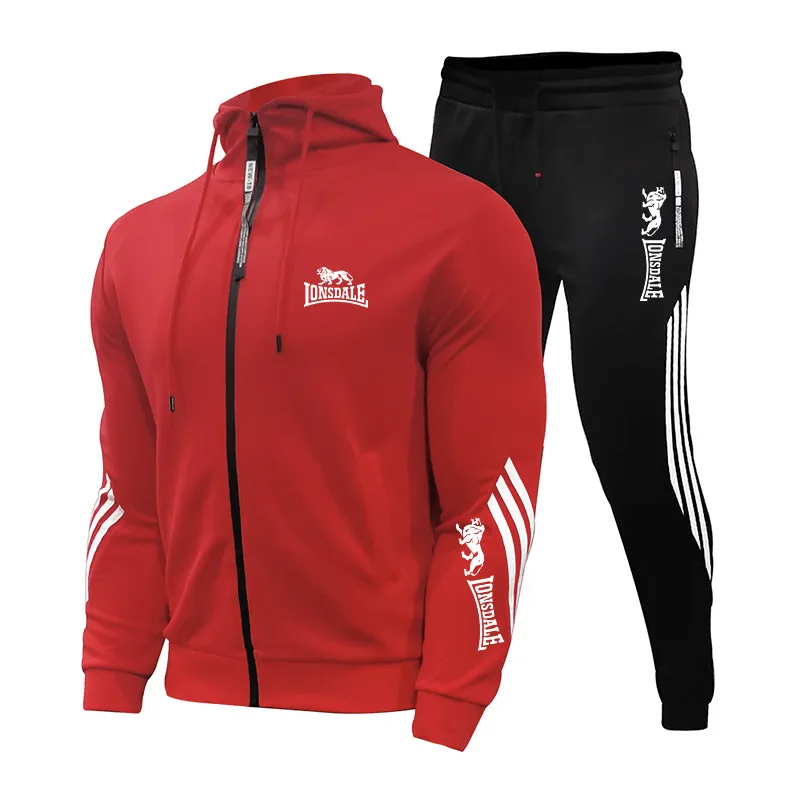 Top Trends: Mens Tracksuits 2023 Men Sets Polyester Breathable Tracksuit Zipper Hoodie + Pants Tracksuit Men Sport Fitness Men's Clothing Shoppable Styles - Image 6