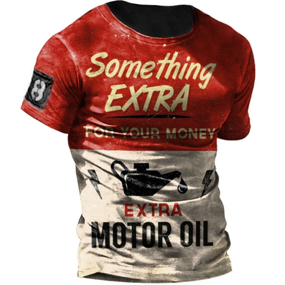 Top Trends: Men Vintage Motorcycle T Shirt 3d Print Casual Short Sleeve Loose Oversized Tshirts For Men Sweatshirt Men's Top Clothing Camise Shoppable Styles