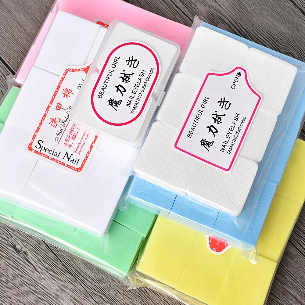 Top Trends: 100 / 500 / 1000Pcs Nail Cotton Pads Gel Polish Cleaning Wipes Manicure Pedicure Napkins Lint-Free Nail Polish Remover Gel Nail Wipe Shoppable Styles