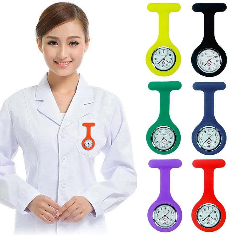 Top Trends: High Quality Silicone Nurse Watch Solid Medical Pocket Watch Pin Pocket Watch Hanging Watch Brooch Decor Quartz Shoppable Styles - Image 2