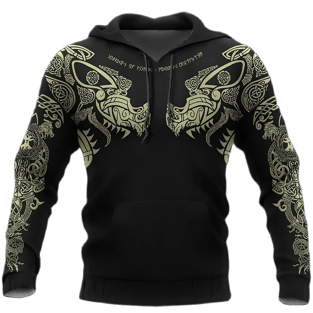 Top Trends: Vintage Wolf 3D Printed Men's Hoodies Unisex Sweater Hoody Sweatshirt Spring Autumn Streetwear Tops Casual Jacket Tracksuit Shoppable Styles