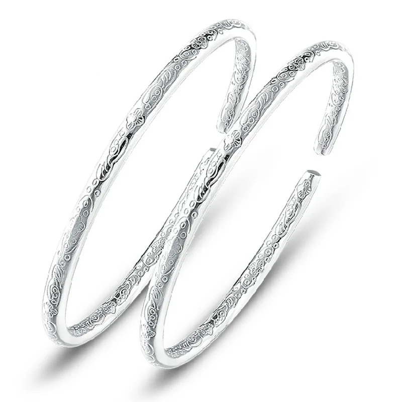 Top Trends: 925 Sterling Silver Boho Bangles For Women Fashion 2022 Luxury Designer Jewelry Accessories Wholesale GaaBou Shoppable Styles