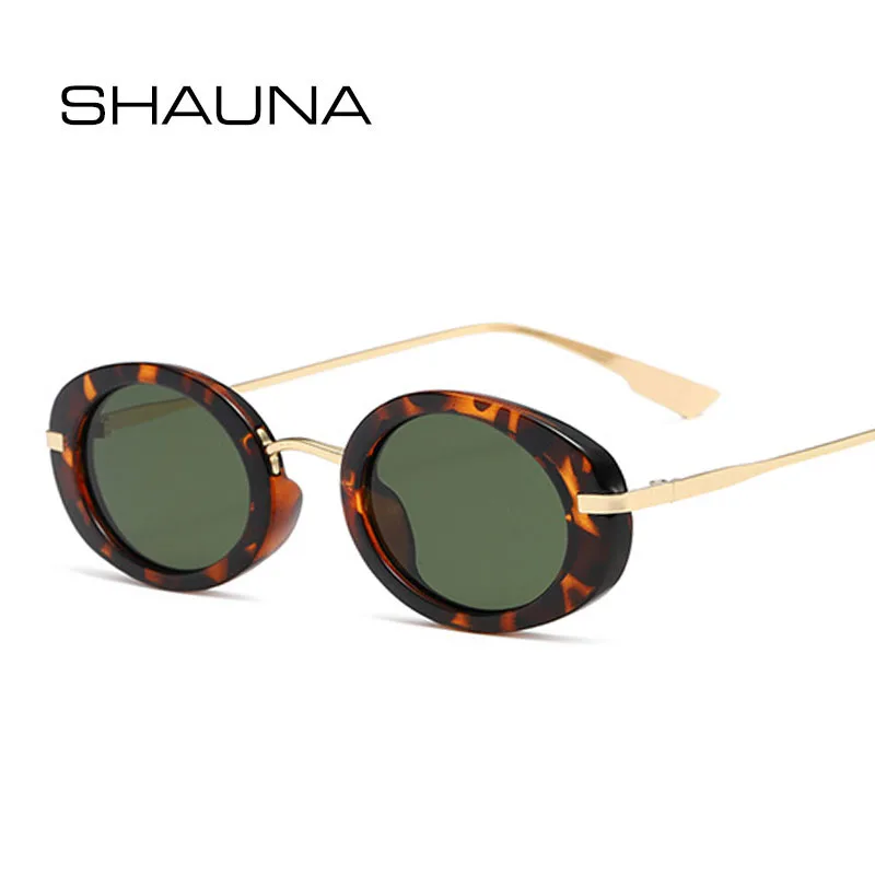 Top Trends: SHAUNA Retro Punk Men Oval Sunglasses Women Fashion Clear Ocean Lens Shades UV400 Men Trending Sun Glasses Shoppable Styles