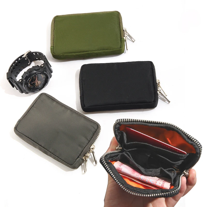 Top Trends: Japanese Style Casual Wallet Purse Nylon Cloth Small Coin Purse Waterproof Mini Coin Bag Fashion Key Wallet Credit Card Holder Shoppable Styles