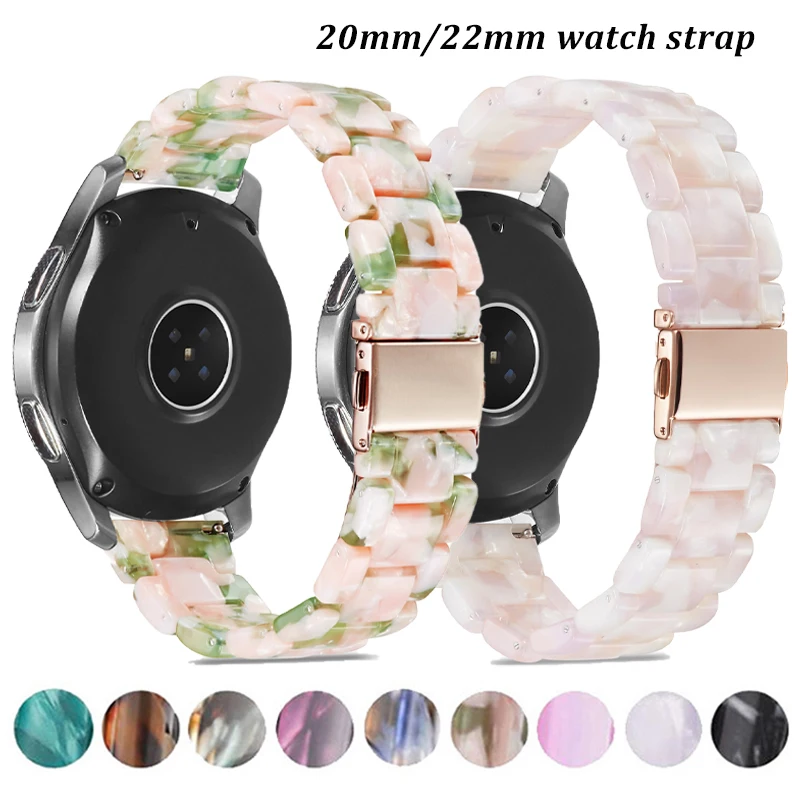 Top Trends: 22mm 20mm Resin Strap For Samsung Galaxy Watch 6 / 5 / 4 Classic Wristband For Amazfit GTR 4 / 3 / bip / Huawei Watch 4 / GT3 2 Pro Bracelet Shoppable Styles