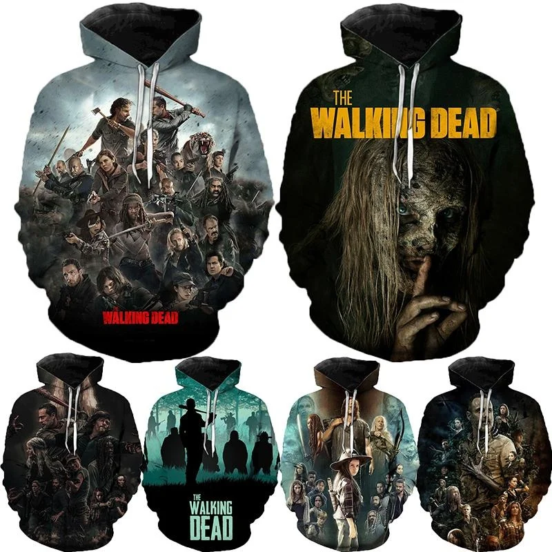 Top Trends: Men Women's Casual Street Wear Hoodie The Walking Dead 3D Print Hoodie Sweatshirt Fashion Casual Sweater Tops Shoppable Styles