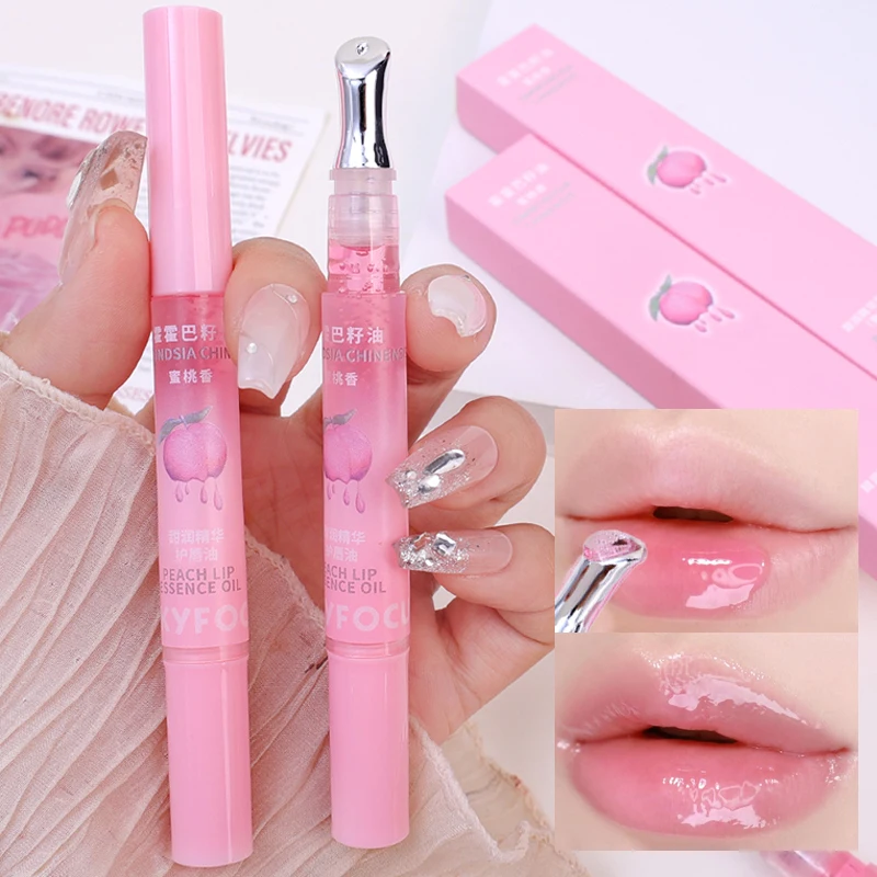 Top Trends: Transparent Moisturizing Lip Oil Waterproof Anti-cracking Fade Lip Line Liquid Lipstick Plumper Nutritious Care Makeup Cosmetics Shoppable Styles