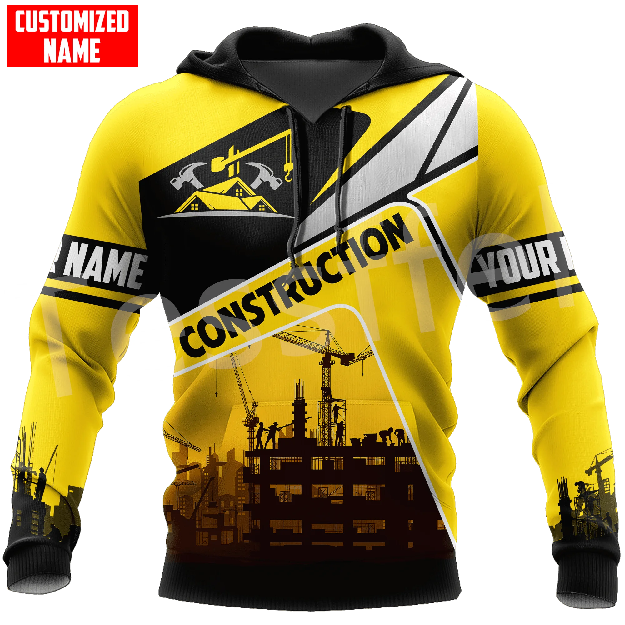 Top Trends: NewFashion Construction Worker Architect Operator Retro Harajuku 3DPrint Men / Women Unisex Pullover Casual Funny Jacket Hoodies 8 Shoppable Styles