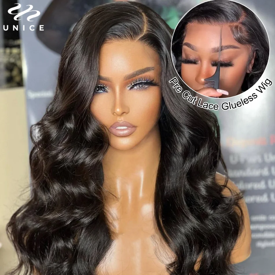 Top Trends: UNice Wear Go 6x4.75 Pre Cut Lace Closure Straight Hair Wigs Pre Plucked Human Hair Lace Wigs Best Glueless Wigs For Beginners Shoppable Styles