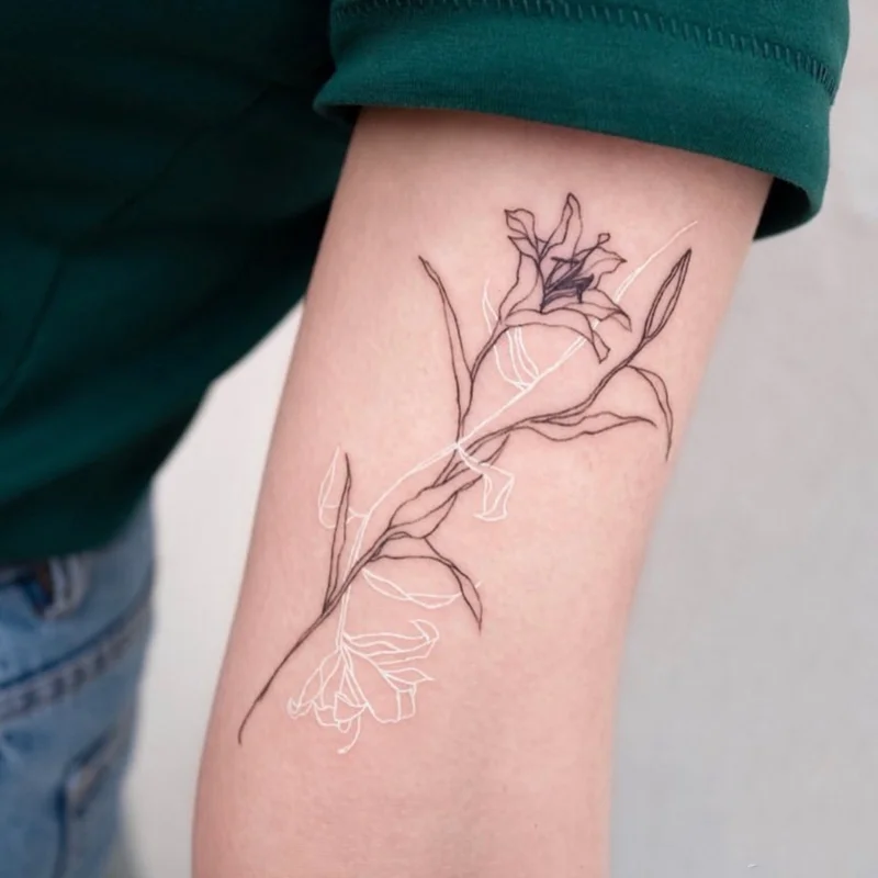 Top Trends: Waterproof Temporary Tattoo Sticker New Craft White Daisy Bracelet Tattoo Flash Tattoo Wrist Female Shoppable Styles - Image 5