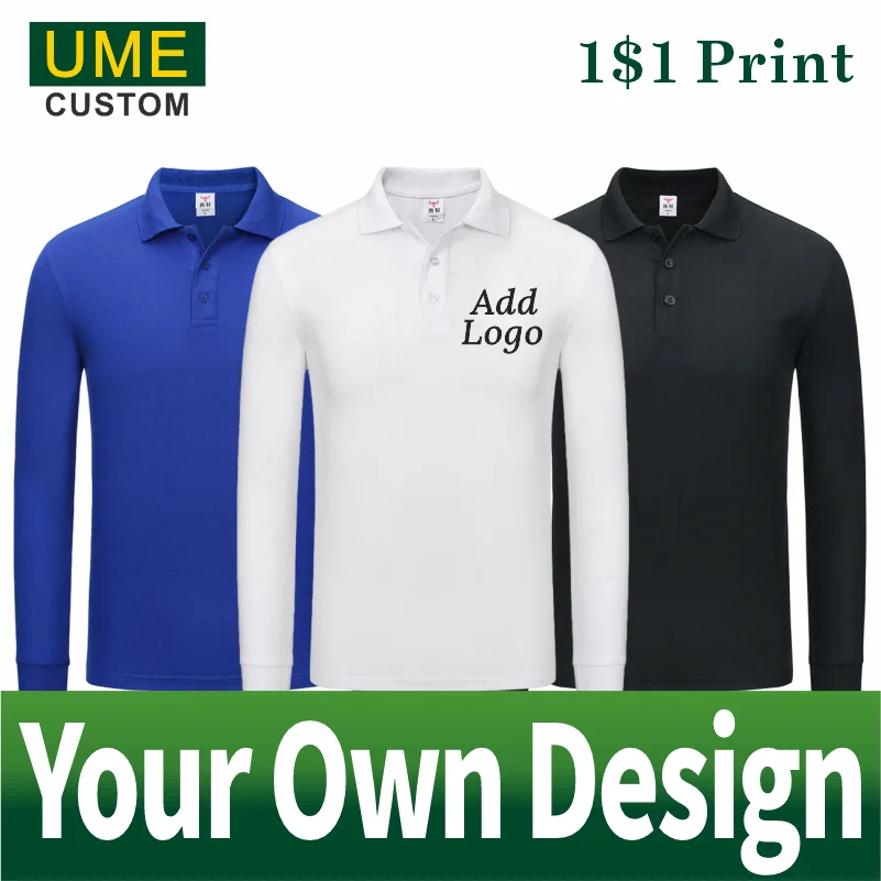 Top Trends: New Breathable Cheap Long Sleeve Polo Shirt Personal Group Custom Embroidery Men&#039;s Long Sleeve Polo Shirt Cheap Shoppable Styles