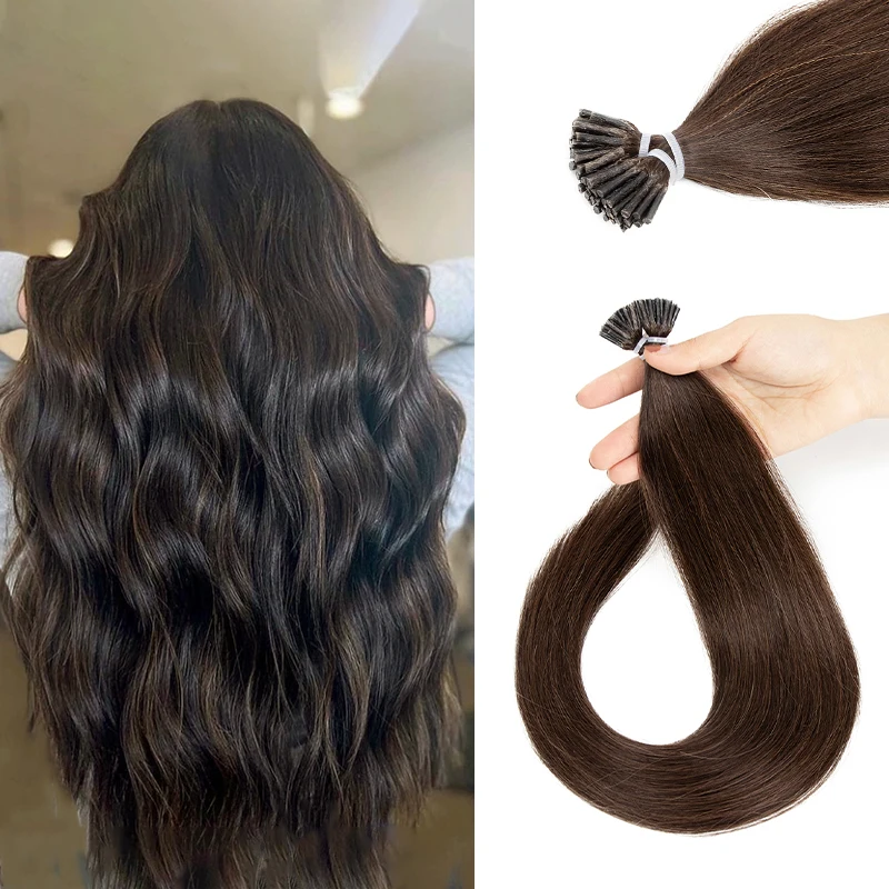 Top Trends: I Tip Hair Extension Straight European Human Hair Extension 50strands / Set Capsule Keratin Natural Fusion Human Hair Extension Shoppable Styles