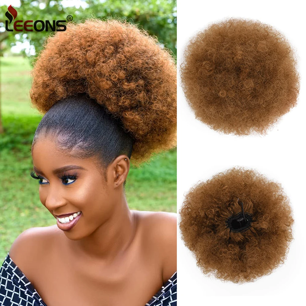 Top Trends: Cheap Afro Puff 8Inch Extra Large Ponytail Synthetic Afro Bun Hairpiece Afro Puff Drawstring Ponytail Extension For Black Women Shoppable Styles