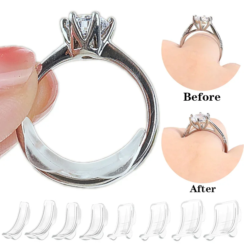 Top Trends: Transparent Ring Size Adjustment Resizer Women Finger Loose Ring Size Reduce Invisible Sticker Clear DIY Sewing Jewelry Tool Set Shoppable Styles