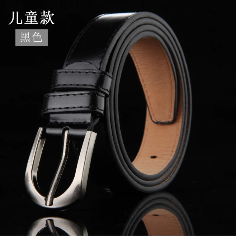 Top Trends: High Quality Children Black Leather Belts For Boys Girls Kids Casual Waist Strap Belt Waistband For Jeans Pants Trousers 2.3cm Shoppable Styles