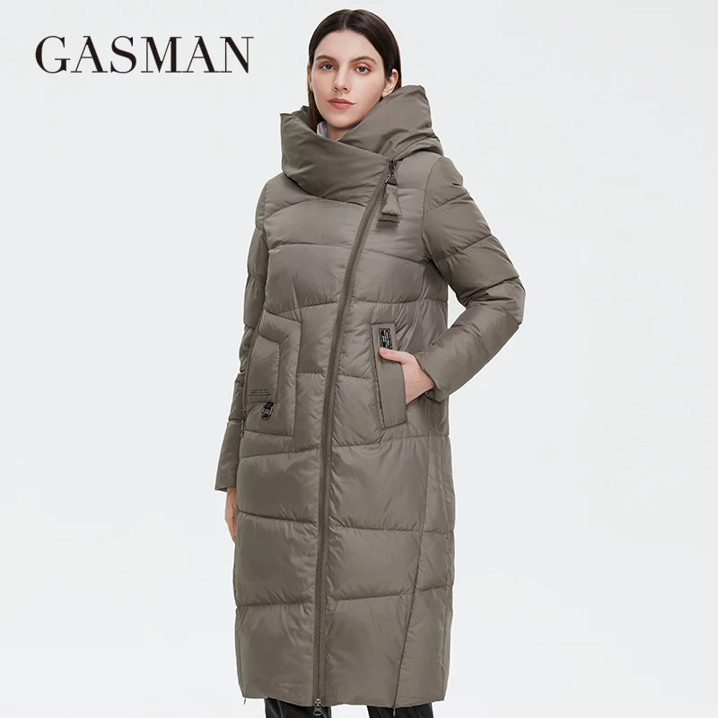 Top Trends: GASMAN 2022 New Winter Down Jacket Women Long Thick Coat Hooded Puffer Warm Female Brand Cotton Clothes Elegant Retro Parka 8197 Shoppable Styles