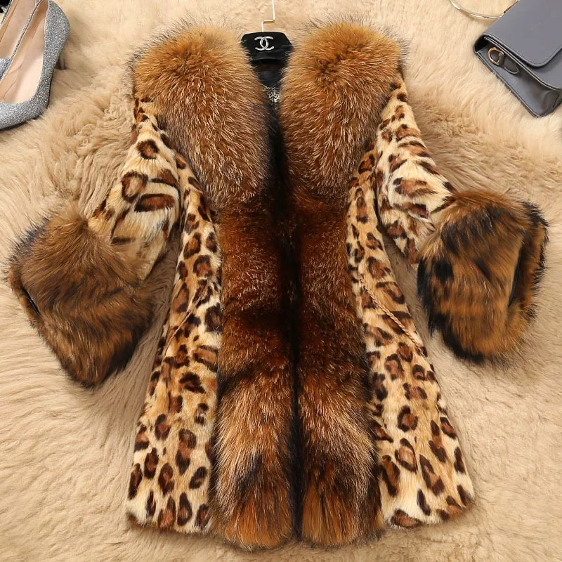 Top Trends: New Winter Jacket Women Faux Fur Coat Parkas Windbreaker Faux Raccoon Fur Collar Plus Size Warmth Tops Luxury Shoppable Styles