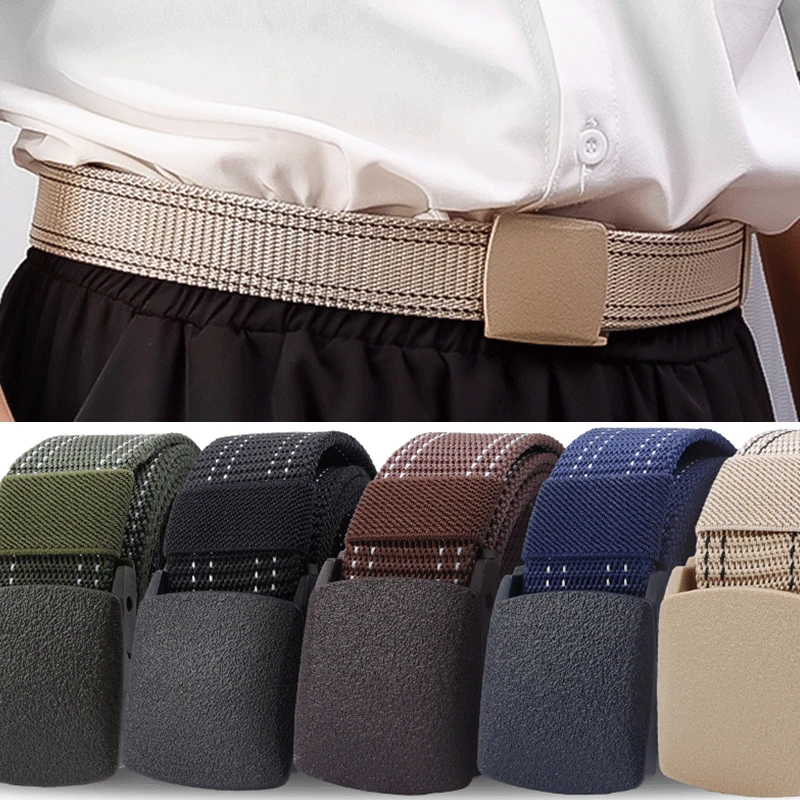 Top Trends: Military Men Belt Army Belts Adjustable Man Outdoor Travel Tactical Waist With Plastic Buckle For Pants Nylon Braid Waist Strap Shoppable Styles