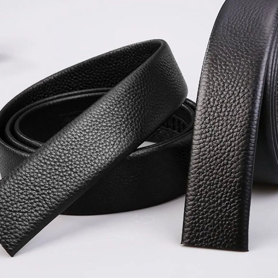 Top Trends: 2024 New Black Automatic Buckle Belt 3.5cm Men's Buckle Free Belt Strip PU Leather Casual Minimalist Designer Office Pants Belt Shoppable Styles