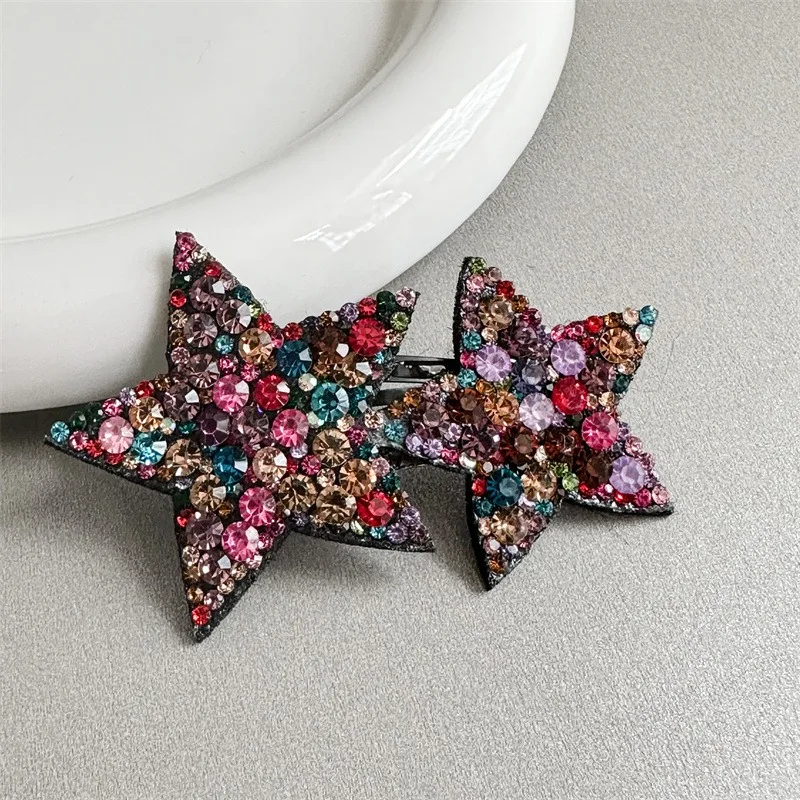 Top Trends: Korean Fashion Star Rhinestone Hairpins Women Girls Hair Clips Pins Barrettes Accessories Hairgrips Headdress Headwear Ornament Shoppable Styles - Image 5