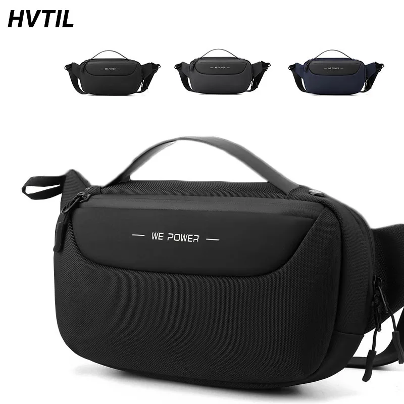 Top Trends: HVTIL Men Minimalism Style Luxury High Quality Chest Bag Travel Large Capacity Fashion Crossbody Pack Outdoor Leisure Bag Bolsas Shoppable Styles