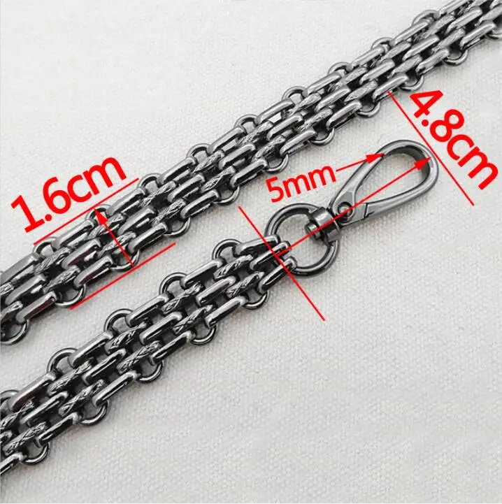 Top Trends: 40cm-160CM Metal Chain Replacement Shoulder Bag Strap For Handbag, Steel - DIY Gold, Silver, Gun Black, Bronze 16mm Purse Shoppable Styles - Image 2