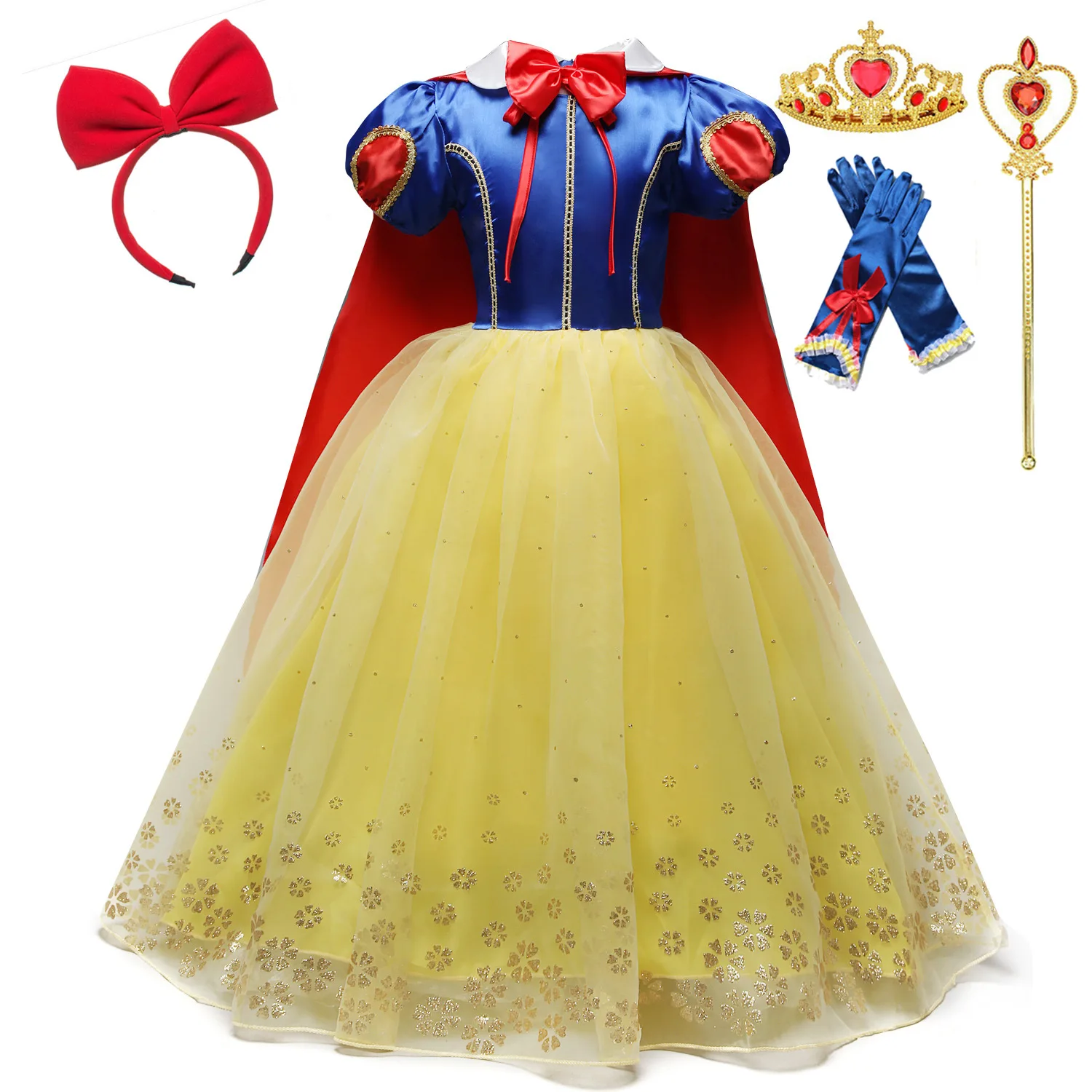 Top Trends: Disney Princess Dress For Girl Elsa Anna Rapunzel Costume Kid Birthday Party Clothes Carnival Cosplay Frozen1 / 2 Cinderella Shoppable Styles - Image 5