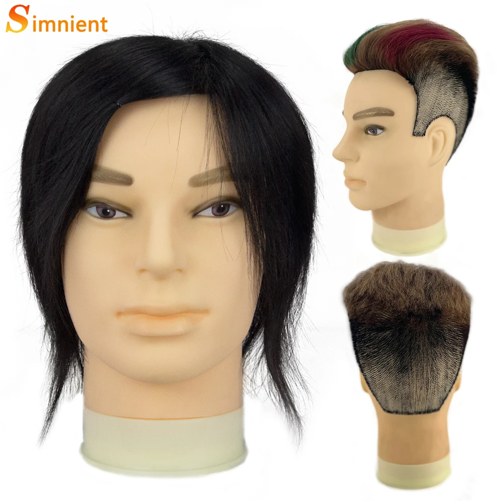 Top Trends: Male Mannequin Head With 100% Remy Human Hair For Practice Cutting Hairdresser Cosmetology Training Doll Head For Hair Styling Shoppable Styles