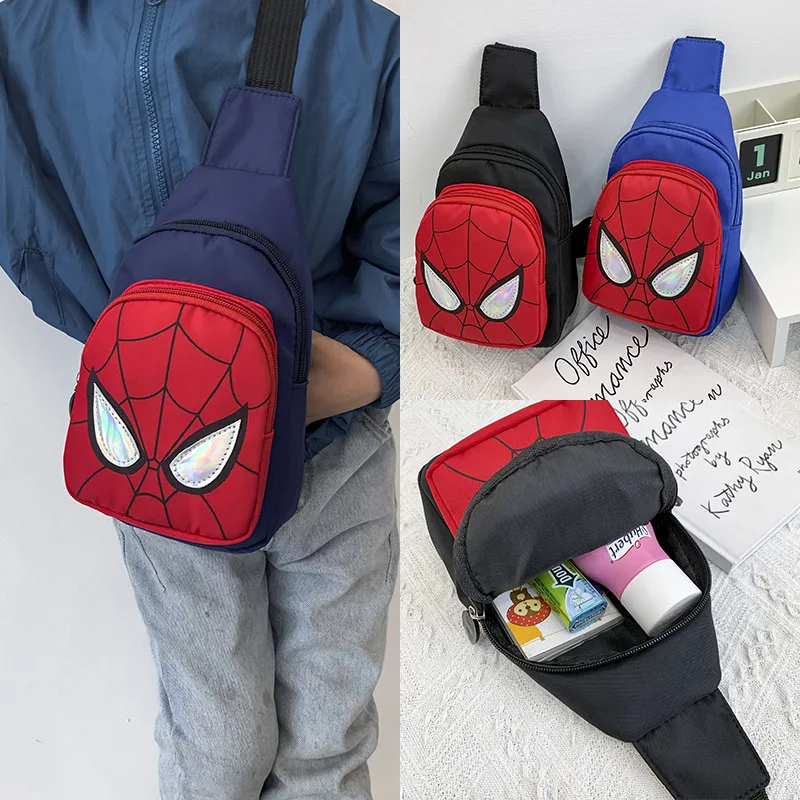 Top Trends: Anime Spidermans Pattern Children's Oxford Material One Shoulder Bags Casual Fashion Crossbody Bag Student Boys Girls Bag Gift Shoppable Styles