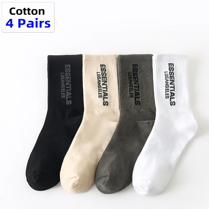 Top Trends: Socks Men Sports Breathable Socks Long Tube Cotton Socks Skateboard Casual Men And Women Couples Fashion Hip-hop Tide Socks Shoppable Styles