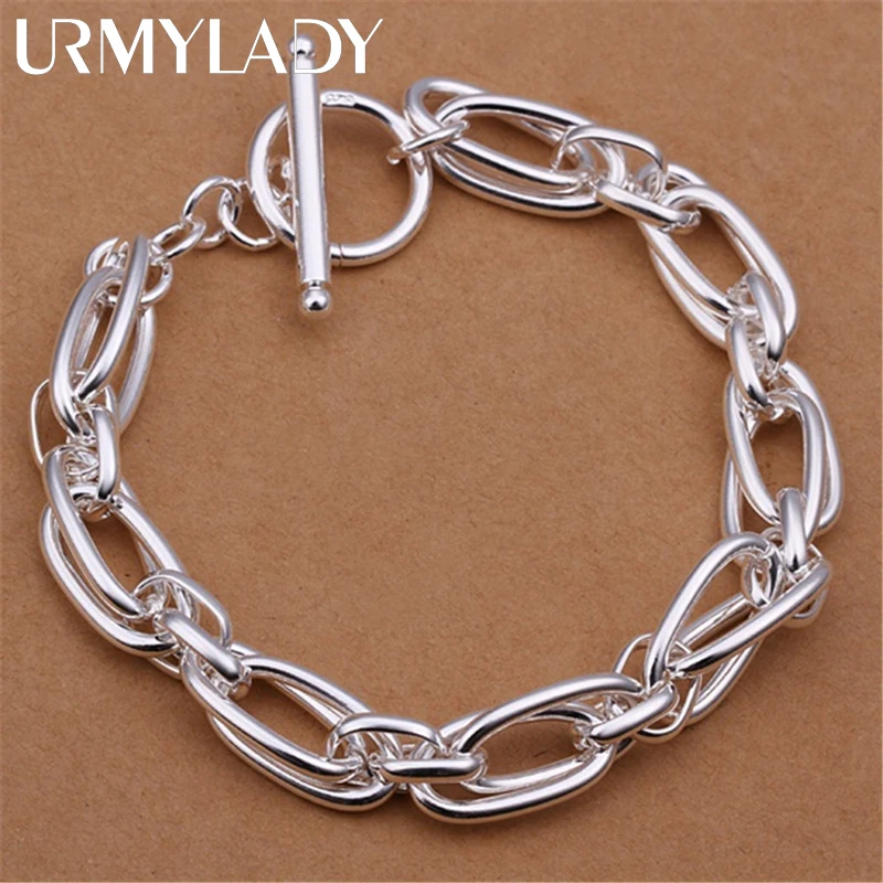 Top Trends: URMYLADY Wholesale For Men Women Chain 925 Sterling Silver Bracelets Noble Wedding Gift Party Fashion Jewelry Christmas Gifts Shoppable Styles