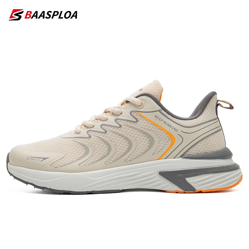 Top Trends: Baasploa New Men Running Shoes Lightweight Walking Shoe Mesh Breathable Fashion Male Outdoor Sports Sneakers Spring Tennis Shoes Shoppable Styles