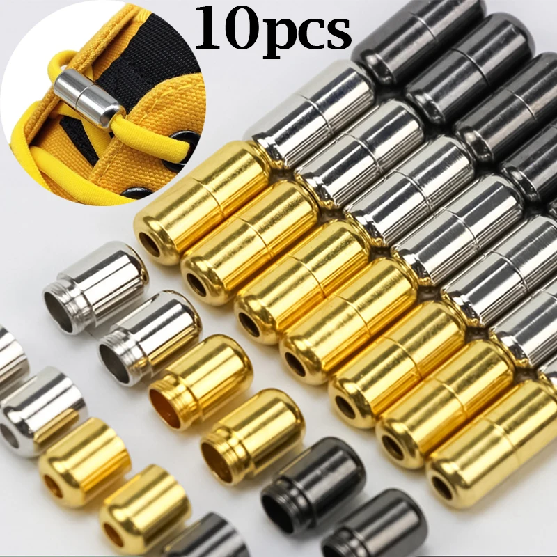 Top Trends: 10 / 2pcs Metal Shoelace Buckles Capsule Lock Buckle For Sneakers No Tie Shoelaces Connector Shoe Accessories DIY Kits Decoration Shoppable Styles