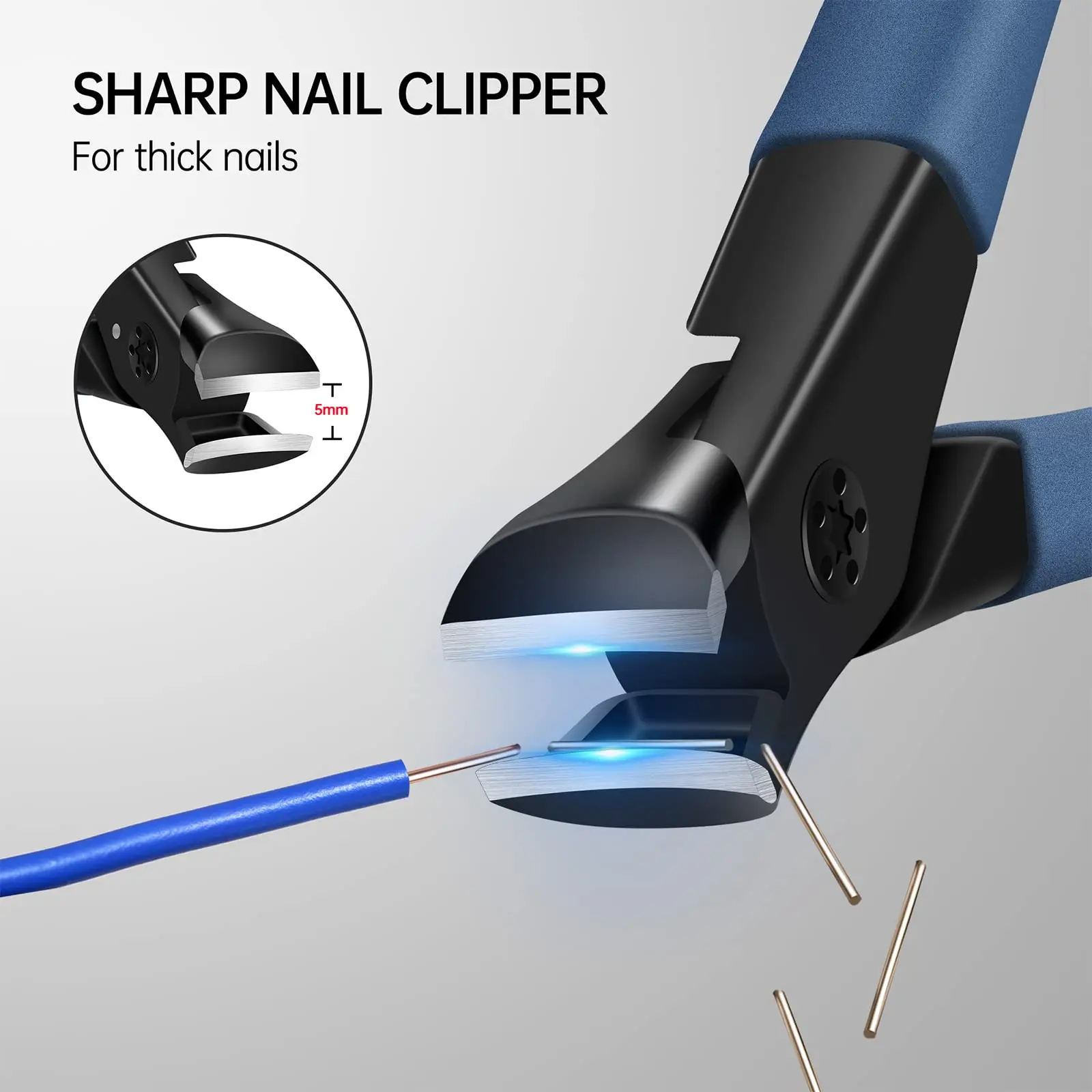 Top Trends: Nail Clippers For Thick Nails Toenail Clippers Wide Jaw Nail Cutter Heavy Duty Sharp Curved Toe Nail Trimmer For Men And Women Shoppable Styles - Image 2