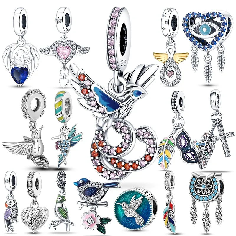 Top Trends: Colorful Zircon Phoenix Bird Collection Charm Beads For Original Pandora 925 Sterling Silver Bracelet Making Fashionable Jewelry Shoppable Styles