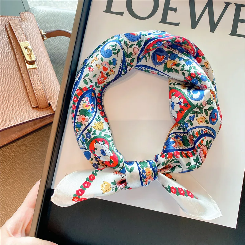 Top Trends: Hangzhou Silk Women&#039;s Spring And Summer Korean Versatile Striped Scarf Small Scarf Silk Silk Silk Scarf Small Square Scarf Shoppable Styles